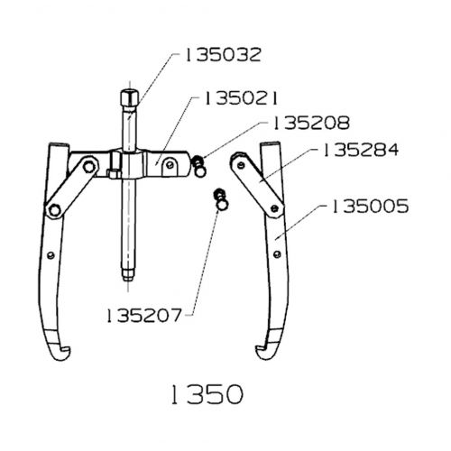 EXTRACTOR FORZA SERIE 1300 MECÁNICO DE 2 PATAS
